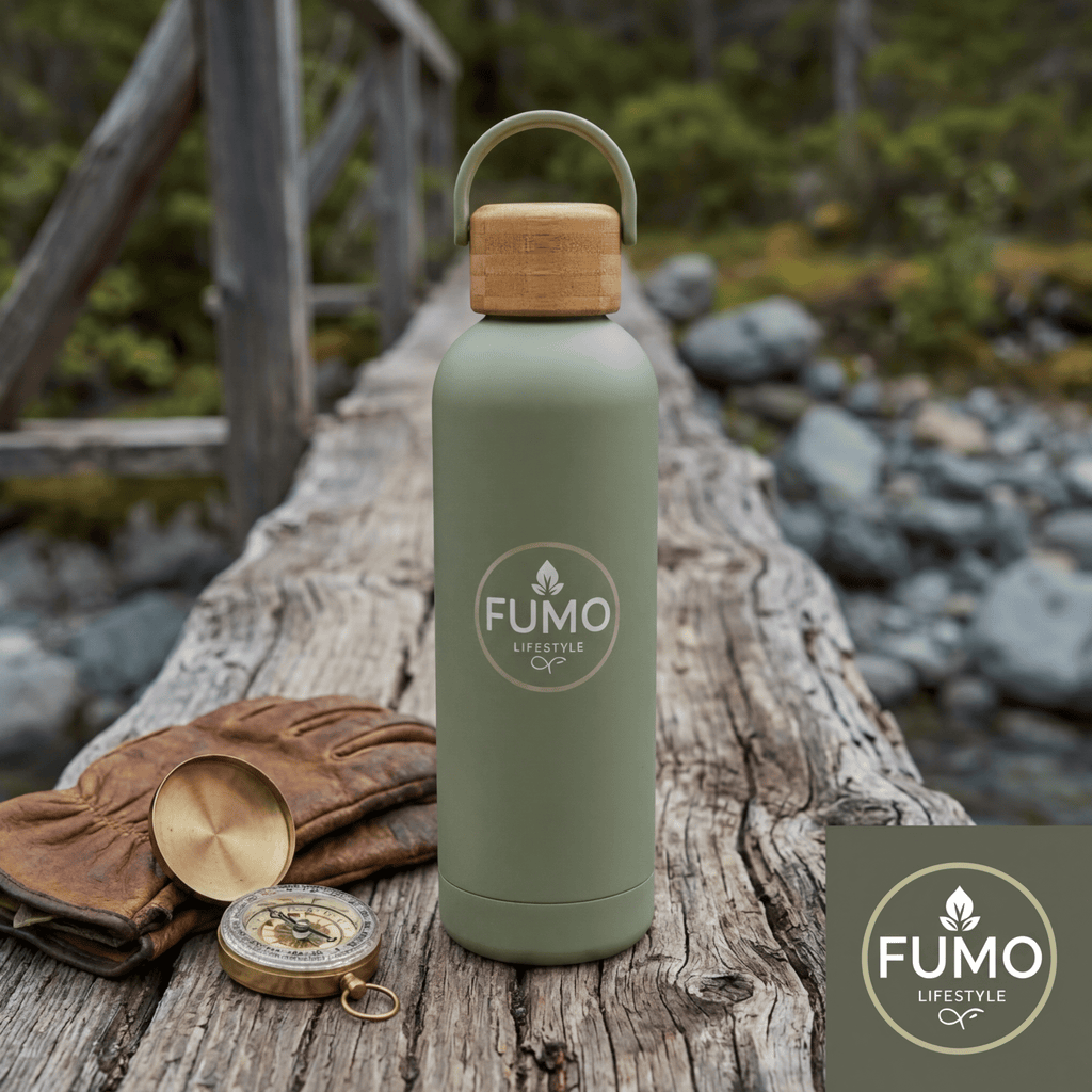 750ml Green Insulated Water Bottle - Fumo Lifestyle