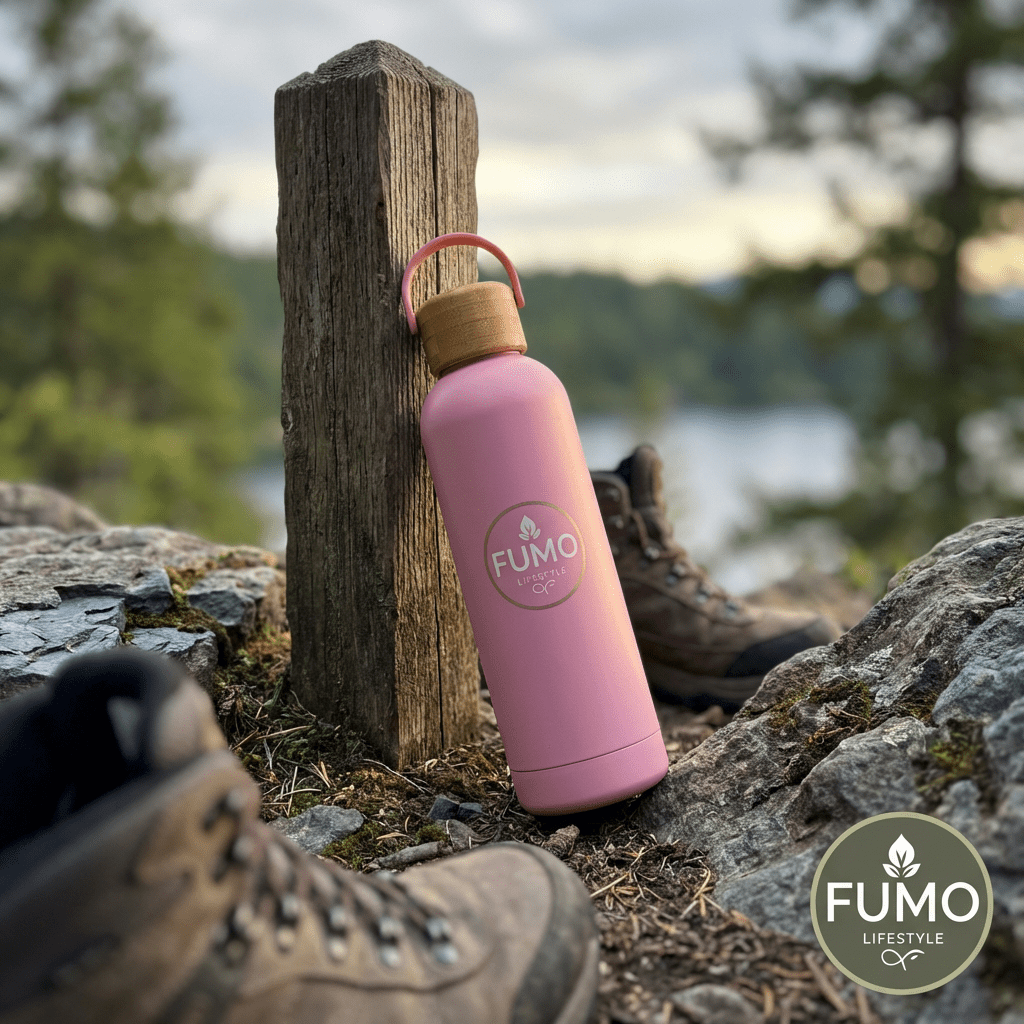 750ml Pink Insulated Water Bottle for Perfect Hydration - Fumo Lifestyle