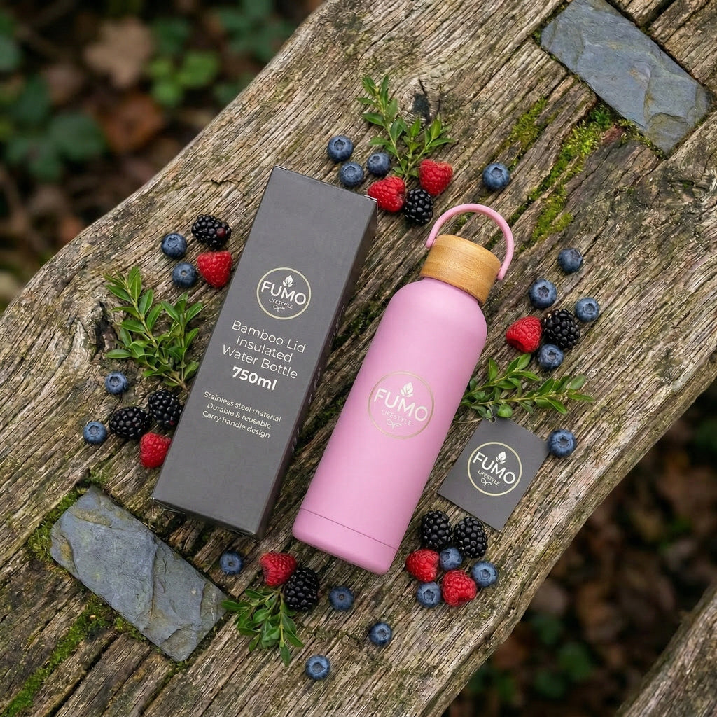 750ml Pink Insulated Water Bottle for Perfect Hydration - Fumo Lifestyle