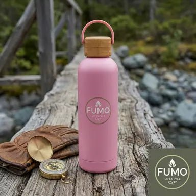 750ml Pink Insulated Water Bottle for Perfect Hydration - Fumo Lifestyle