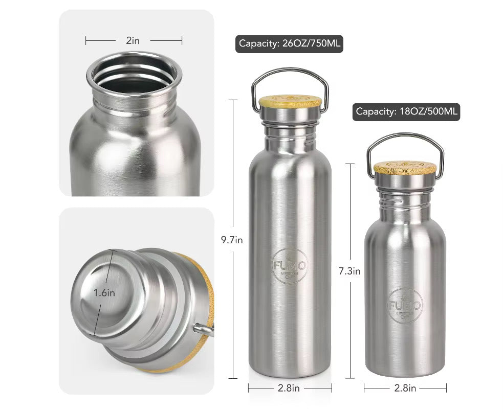 750ml Stainless Steel Water Bottle