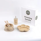 Bamboo Weaning Set, Paw Suction Plate, Bowl, Cup & Cutlery - Fumo Lifestyle